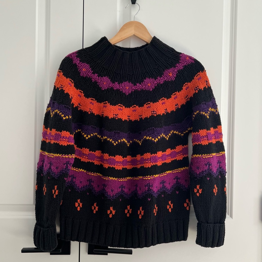 Marisa Christina Fair Isle Knit Sweater